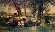 unknow artist Sheep 195 USA oil painting artist